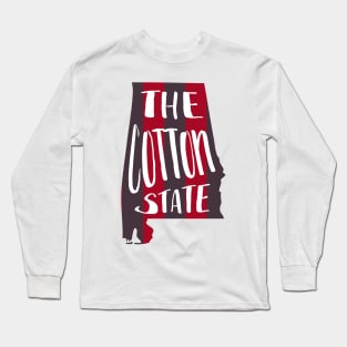 Alabama The Cotton State Long Sleeve T-Shirt